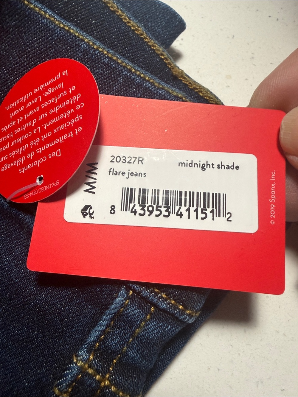 SPANX Midnight Shade Flare Jeans - Dark Blue